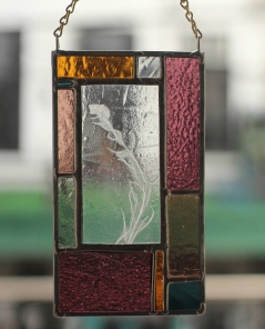 Stained Glass with Mustard Plant